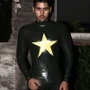 Latex Mens Star-Blazer Singlet Top Latex Mens Star-Blazer Singlet Top