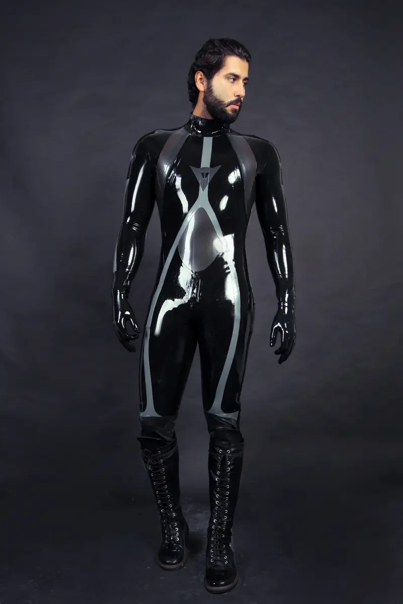 Latex Mens T-Age Motorcycle Catsuit Version 2 Latex Mens T-Age Motorcycle Catsuit Version 2