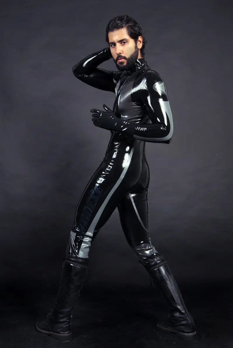 Latex Mens T-Age Motorcycle Catsuit Version 2 Latex Mens T-Age Motorcycle Catsuit Version 2
