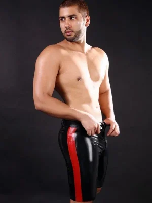 Latex Mens Tight-Fitting Bermuda Shorts Latex Mens Tight-Fitting Bermuda Shorts