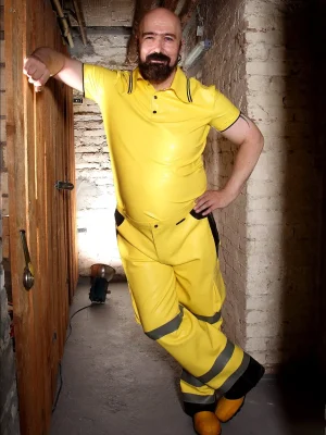 Latex Mens Tradesman Jacket