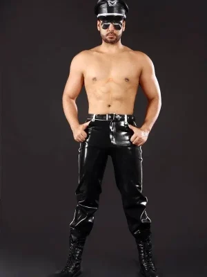 Latex Mens Trooper Style Jeans Latex Mens Trooper Style Jeans