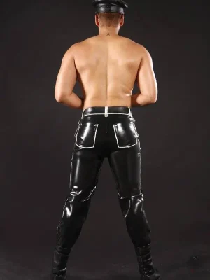 Latex Mens Trooper Style Jeans Latex Mens Trooper Style Jeans