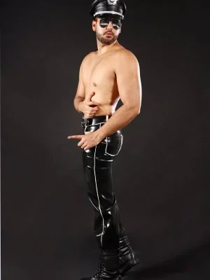 Latex Mens Trooper Style Jeans Latex Mens Trooper Style Jeans
