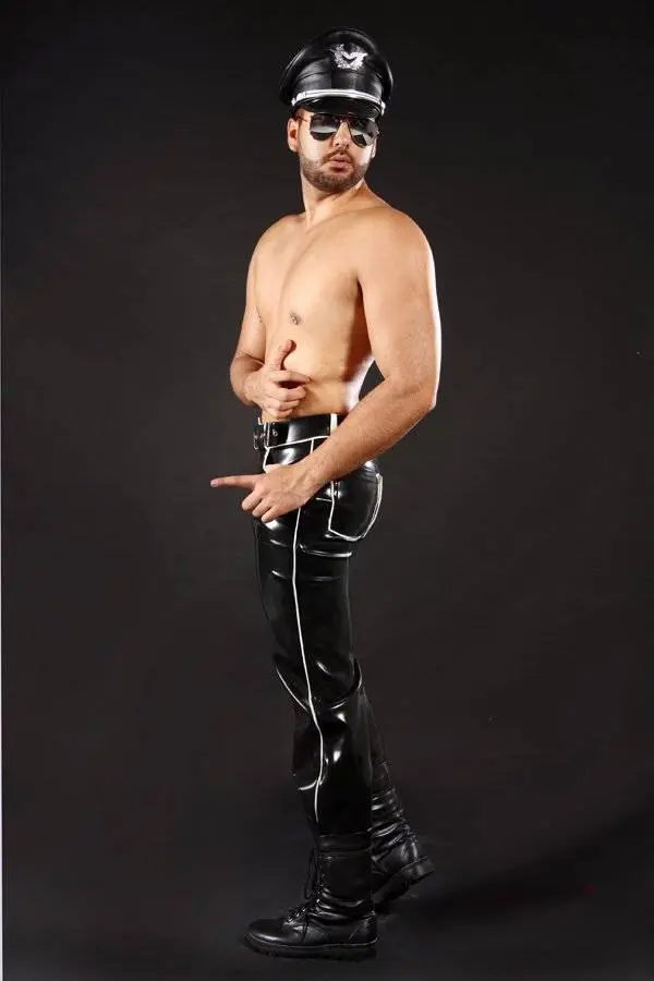 Latex Mens Trooper Style Jeans Latex Mens Trooper Style Jeans