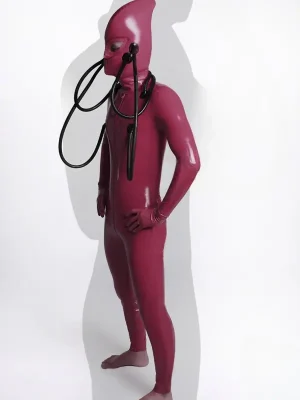 Latex Mens Tubular Alien Costume Catsuit Latex Mens Tubular Alien Costume Catsuit