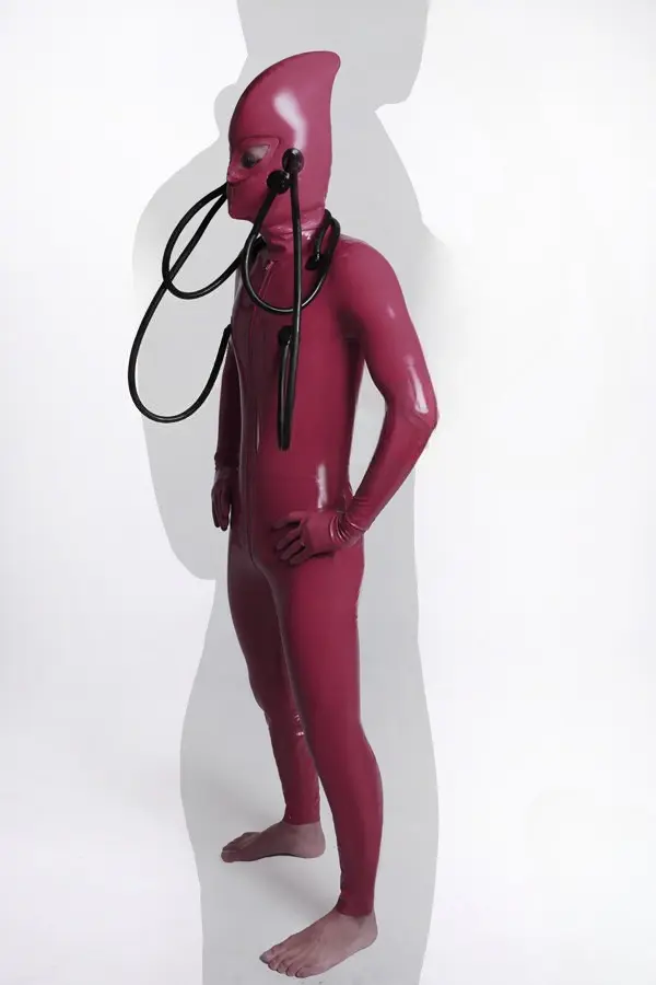 Latex Mens Tubular Alien Costume Catsuit Latex Mens Tubular Alien Costume Catsuit