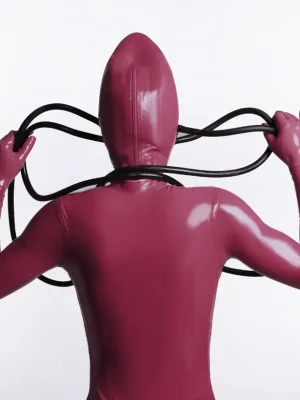 Latex Mens Tubular Alien Costume Catsuit Latex Mens Tubular Alien Costume Catsuit