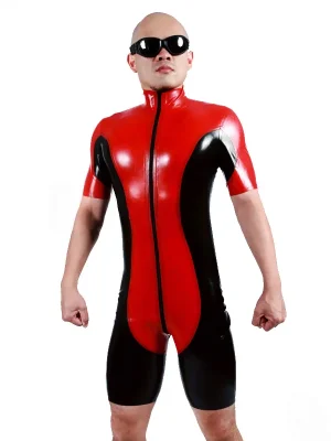 Latex Mens Two-Tones Front Zipper Surfsuit Latex Mens Two-Tones Front Zipper Surfsuit