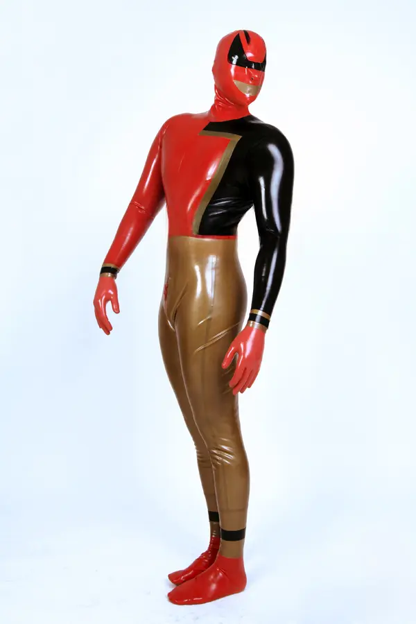 Latex Mens Ultra-Zee Comic Character Costume Catsuit Latex Mens Ultra-Zee Comic Character Costume Catsuit