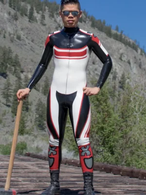 Latex Mens Unbranded Motorcycle Style Catsuit