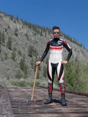 Latex Mens Unbranded Motorcycle Style Catsuit