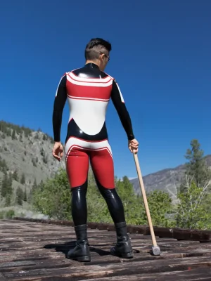 Latex Mens Unbranded Motorcycle Style Catsuit