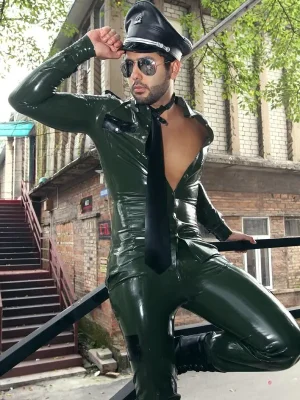 Latex Mens Uniform Shirt Latex Mens Uniform Shirt