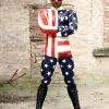 Latex Mens Unitard Striped Catsuit Latex Mens Unitard Striped Catsuit