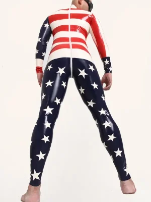 Latex Mens USA Hooray Catsuit