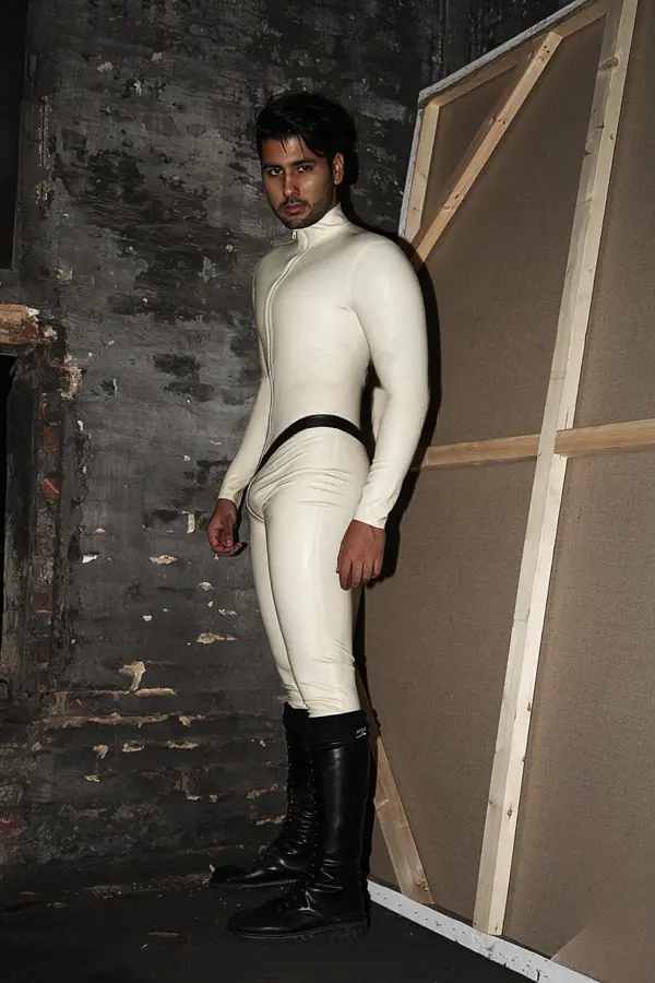 Latex Mens Vidar Front Zipper Catsuit Latex Mens Vidar Front Zipper Catsuit