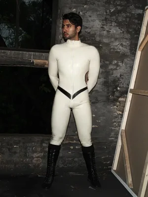 Latex Mens Vidar Front Zipper Catsuit Latex Mens Vidar Front Zipper Catsuit