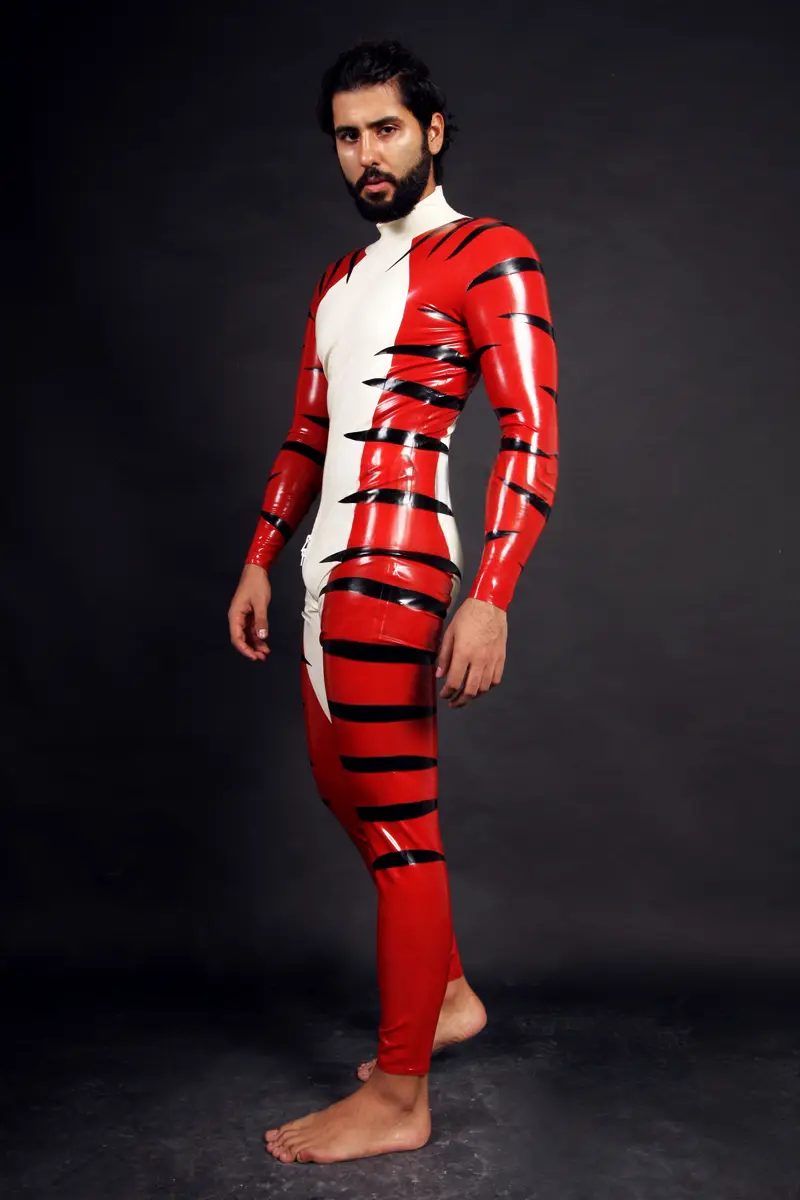 Latex Mens Wildside Neck Entry Catsuit Latex Mens Wildside Neck Entry Catsuit