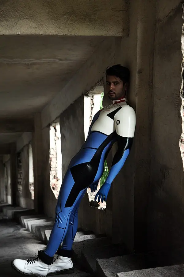Latex Mens Zero-One Anime Hero Character Catsuit Latex Mens Zero-One Anime Hero Character Catsuit