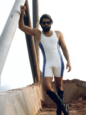 Latex Mens Zipperless Singlet Suit Latex Mens Zipperless Singlet Suit