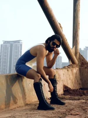 Latex Mens Zipperless Singlet Suit Latex Mens Zipperless Singlet Suit