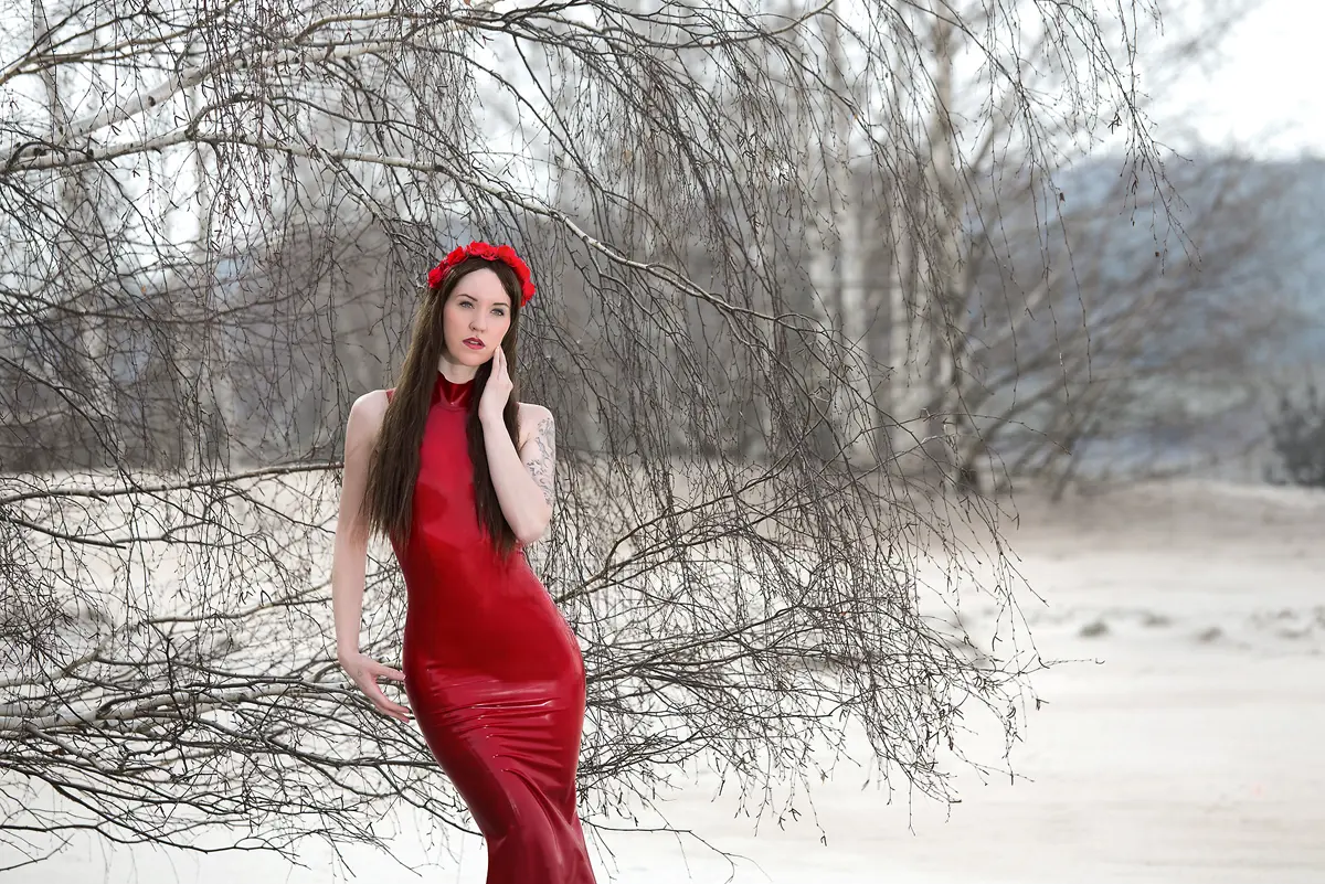 Latex Mermaid Maxi-Length Tube Dress Latex Mermaid Maxi-Length Tube Dress
