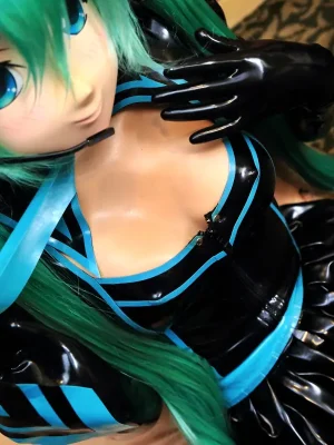 Latex Miku Cosplay Costume Dress