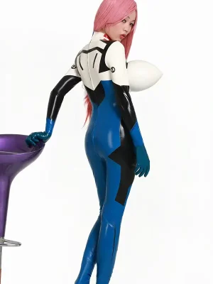 Latex NASCAR Pit Vixen Catsuit