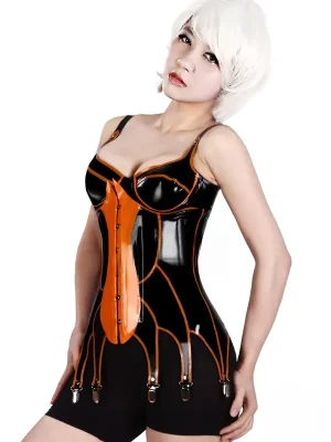 Latex Petals Falling Corset Latex Petals Falling Corset