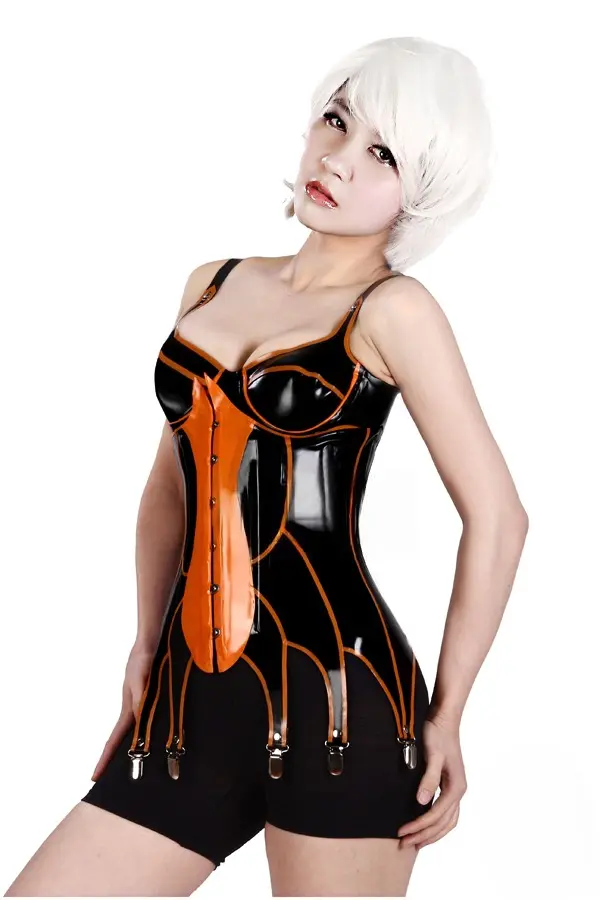 Latex Petals Falling Corset Latex Petals Falling Corset