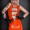 Latex Plunging V Catsuit