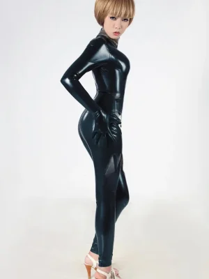 Latex Polo=Polo Back Zipper Catsuit Latex Polo=Polo Back Zipper Catsuit