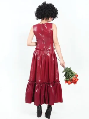 Latex Pop Princess Ruffled Skirt Party Dress Latex Pop Princess Ruffled Skirt Party Dress