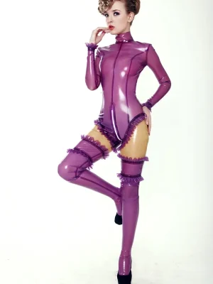 Latex Purple Rain Catsuit Latex Purple Rain Catsuit