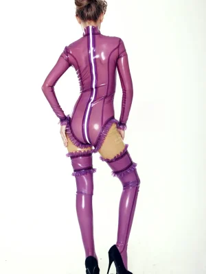 Latex Purple Rain Catsuit Latex Purple Rain Catsuit