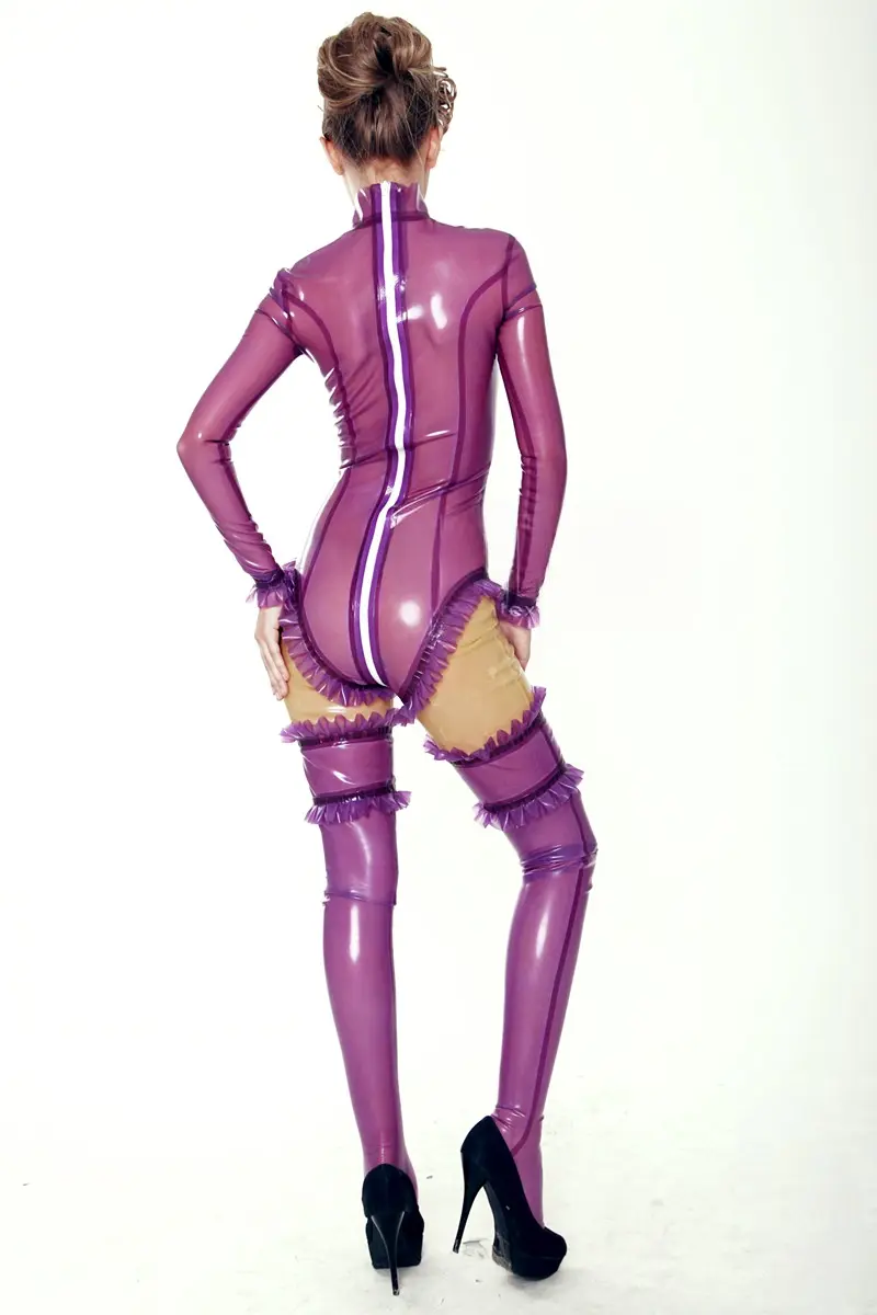 Latex Purple Rain Catsuit Latex Purple Rain Catsuit