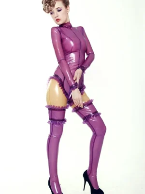 Latex Purple Rain Catsuit Latex Purple Rain Catsuit
