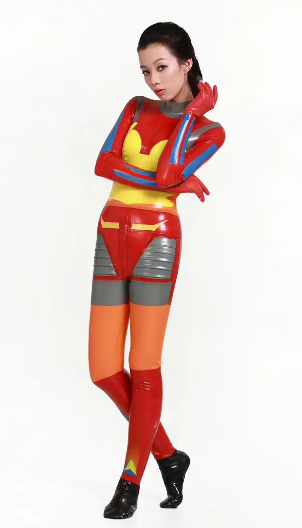 Latex Red Anime Style Catsuit Latex Red Anime Style Catsuit