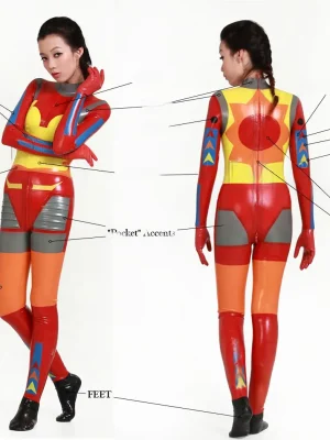 Latex Red Anime Style Catsuit Latex Red Anime Style Catsuit
