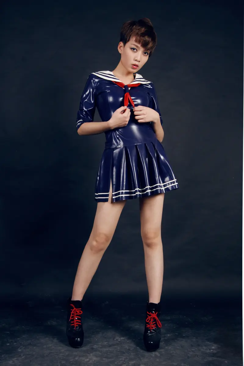 Latex Sailorette Tunic Top Latex Sailorette Tunic Top