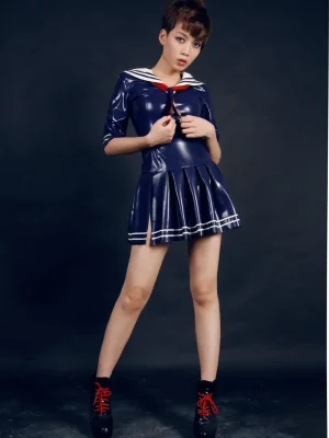 Latex Sailorette Tunic Top Latex Sailorette Tunic Top