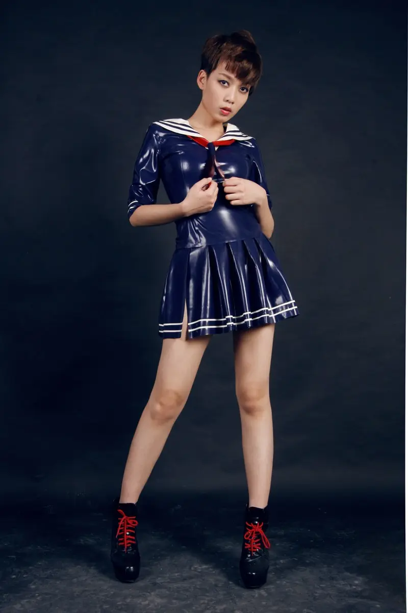 Latex Sailorette Tunic Top Latex Sailorette Tunic Top