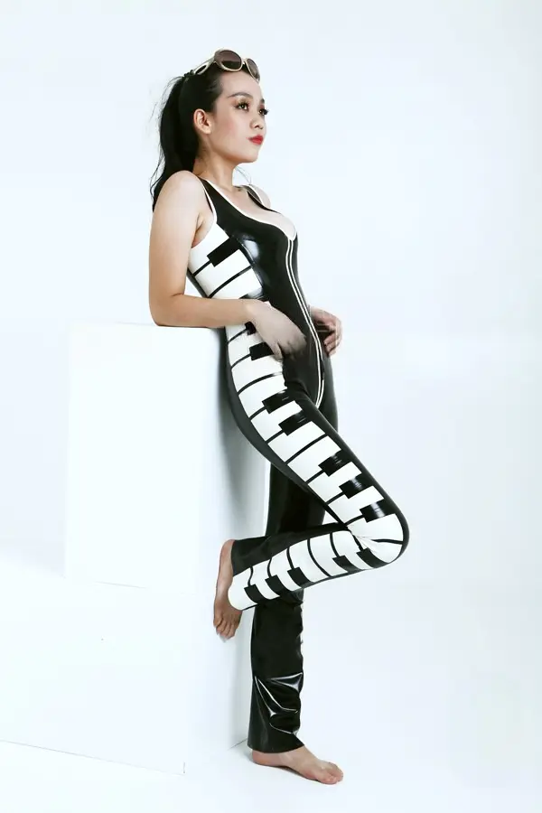 Latex Sexy Pianist Catsuit Latex Sexy Pianist Catsuit