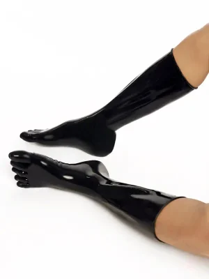 Latex Short Toe-socks (till ankle)