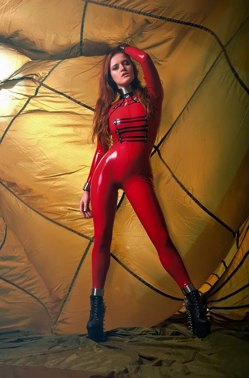 Latex Show Me The Way Uniform Style Catsuit Latex Show Me The Way Uniform Style Catsuit