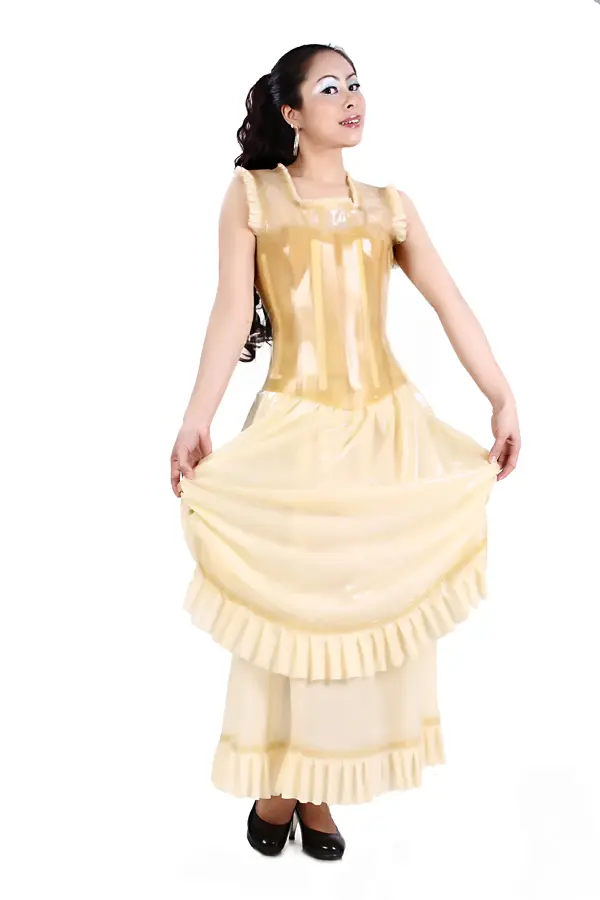 Latex Southern Gal Saloon Style Corseted Party Dress Latex Southern Gal Saloon Style Corseted Party Dress