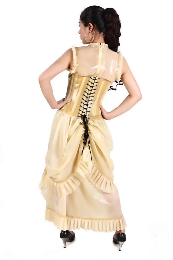 Latex Southern Gal Saloon Style Corseted Party Dress Latex Southern Gal Saloon Style Corseted Party Dress