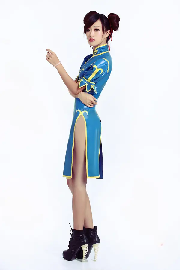 Latex Street Fighter: Chun-Li Dress Latex Street Fighter: Chun-Li Dress