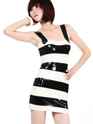 Latex Striped Fury Dress Latex Striped Fury Dress
